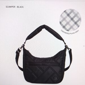 Lug Scamper Convertible Crossbody Bag w/Shoulder Strap - Black - NWT